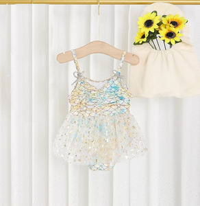 Traje de Baño para Niñas de 3 a 8 Años, Bonito y Exquisito Diseño de Sirena, Traje de Baño de una Pieza - Product Image 1