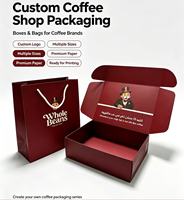 Boîte d'emballage en carton pliable jetable biodégradable et recyclable personnalisée pour les cafés, les gâteaux, les biscuits et les cookies