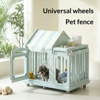 Enclos pour chien en polyéthylène haute densité translucide, enclos pour animaux de compagnie d'intérieur, enclos pour chiens de petite et moyenne taille, maison de style villa, modèle ZYXQ