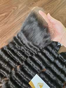 Minh Khang Hair: Cabello Humano Vietnamita 100% de Lujo, Ondulado y Rizado, con Cierre Frontal, Extensiones de Onda Profunda, al Mejor Precio al por Mayor - Product Image 5