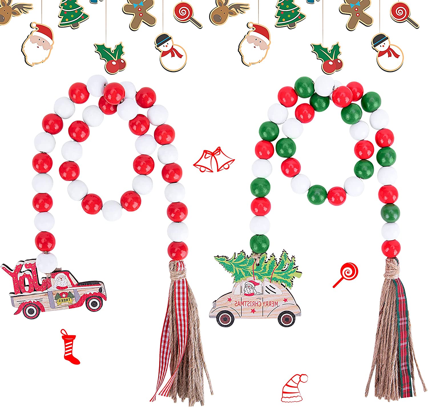 2 шт., деревянные бусины в деревенском стиле