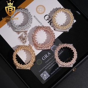 Đầy đủ kim cương bustdown ga2100 xem gai trường hợp bezel Phụ Kiện Bộ phận bán buôn Ice out VVS1 D màu moissanite - Product Image 2