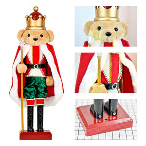 Плюшевый медведь-раздольник на батарейках с LED-подсветкой и музыкой для праздников - Product Image 2