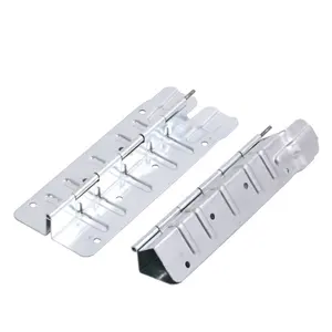 Factory sales Galvanized Steel wooden box connector metal hinge foldable crate pallet collar hinge 220mm hinge hardwares