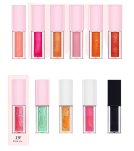 Gloss à lèvres teinté hydratant végétalien personnalisé MLM, sans cruauté, longue tenue, pailleté, repulpant, en tubes avec vitamine E et logo personnalisé - Product Image 1