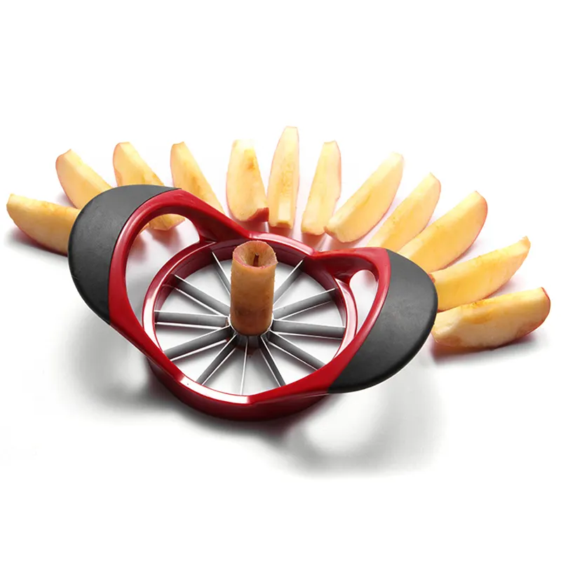 Kingwise Kitchen Tool Best Selling Creative Fruit Vegetable Cutting Tool 12 Blades Stainless Steel Apple Corer Slicer Cutter