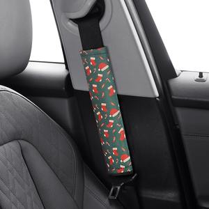 Funda Personalizada para Correa de Hombro de Coche, Diseño Navideño Único, Almohadilla de Cinturón de Seguridad Colorida y Moderna para Oliver - Product Image 1