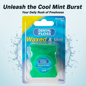 Vente en gros 50M <span class=keywords><strong>Fil</strong></span> <span class=keywords><strong>Dentaire</strong></span> Ciré Saveur Menthe Hygiène Bucco-<span class=keywords><strong>dentaire</strong></span> Nettoyage des <span class=keywords><strong>Dents</strong></span> Nettoyeur Interdentaire - Product Image 3