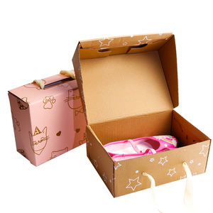 Ensemble de robes pour nouveau-nés personnalisées, boîte d'emballage pour vêtements de bébé recyclés, boîtes télescopiques, carton blanc, laminage mat, sous-vêtements, chaussettes - Product Image 3