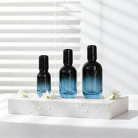 Vente en gros de flacons à bille en verre vides de 10 ml, 30 ml, 50 ml, flacons à bille rechargeables pour huile essentielle, parfum, emballage cosmétique