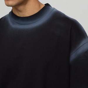 Camiseta Vintage Distressed de Algodón 100% Pesado con Lavado Ácido, Estilo Boxy Cropped, Anti-Pilling y Transpirable para Hombre, Personalizable y de Talla Grande - Product Image 3