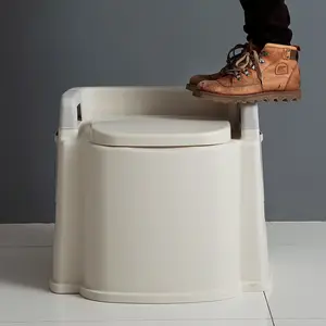 Высокое качество unibody Дизайн портативный пластиковый Туалет для использования у кровати