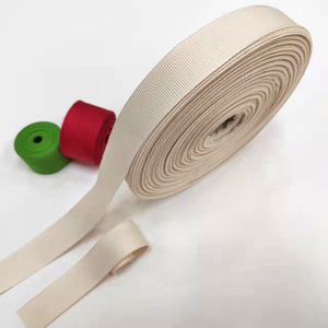 Vendita diretta in fabbrica di cinture di cotone gros grain nastro stampa a colori naturali con logo per il pacchetto regalo per vacanze Derco - Product Image 5
