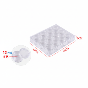 12 pezzi di plastica trasparente scatola Set 13x98x22CM per lo stoccaggio di gioielli e organizzazione all'ingrosso - Product Image 2