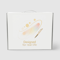 Boîte à poignée sur mesure PPWR pour l'emballage de planches à dessin avec impression de logo, boîtes d'emballage en carton ondulé