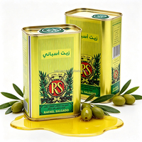 Vente en gros de boîtes en étain carrées personnalisées de 175, 200, 250 ml pour l'huile d'olive, emballage scellé de qualité alimentaire pour l'huile de truffe, de citron, de noix, d'avocat, de piment