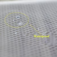 Sac Organisateur en Maille Plastique Transparente A4 Étanche avec Fermeture Éclair Nuoxin de Haute Qualité pour l'École, le Bureau et la Salle de Classe