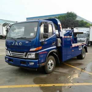 Camión de Remolque Pequeño JAC 4x2 con Plataforma y Elevador de Ruedas, Camión de Remolque de 5t con Cabrestante - Product Image 2