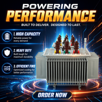 Transformateur triphasé immergé dans l'huile 50Hz 220V 35kV 480V UL Haute Stabilité Grande Capacité 10kV 110V Ganzhong S13/S14