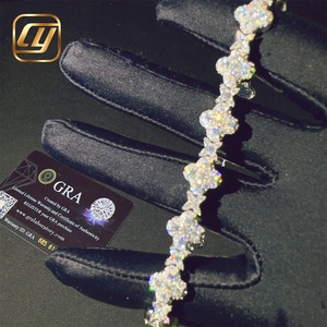 Pulsera de Lujo de 10MM, Estilo Hip Hop, Plata de Ley 925 con Moissanita, Certificación GRA, Joyería Fina, Cadena Cubana - Product Image 5