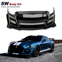 Parachoques Delantero de Fibra de Vidrio Estilo GT500 para Ford Mustang 2018-2021, Piezas de Carrocería