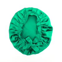 Bonnet de cheveux à couche unique 100% 16mm soins des cheveux en soie de mûrier bande élastique réglable grand bonnet de nuit en soie pour les femmes