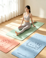 Tapis de yoga Pilates en diatomite, séchage rapide, antidérapant, pour la maison, le studio, vente en gros, OEM, sur mesure, fournisseur d'usine