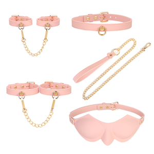 BDSM <span class=keywords><strong>Sex</strong></span> Toy Bondage Set di contenimento in Silicone sesso manette maschere per gli occhi collari coppia <span class=keywords><strong>Sex</strong></span> <span class=keywords><strong>Toys</strong></span> flirt - Product Image 1