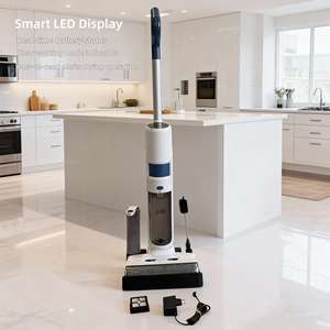 Fregadora de Pisos Eléctrica Vertical de Mano con Motor sin Escobillas de Alto Rendimiento, Tanque Separado para Líquidos y Sólidos, Pantalla LED - Product Image 5