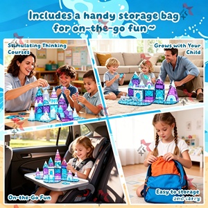 Nouveau Set de Jouets Éducatifs Magnétiques 3D STEM Tendance 2026 – Blocs de Construction Magnétiques <span class=keywords><strong>Fort</strong></span> Océanique Géant 7,5 cm pour Enfants - Product Image 3