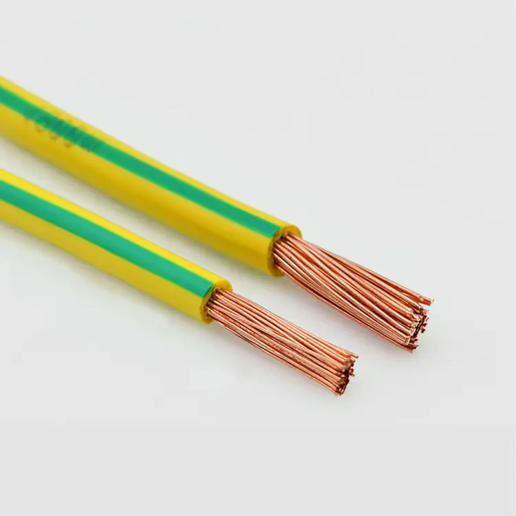 Cu pvc 25mm topraklama kablosu bakır sarı yeşil 100m rulo