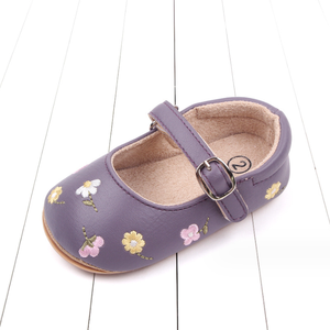 Chaussures plates Mary Jane florales à semelle souple pour bébés filles, idéales pour les premiers pas, les mariages et les cérémonies – Vente en gros à prix réduit - Product Image 6