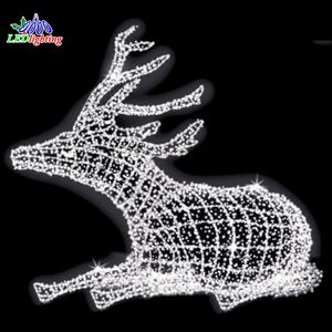 Moëce/ROHS — lampe led 3d en forme de <span class=keywords><strong>cerf</strong></span>, motif luminaire décoratif d'extérieur, idéal pour noël - Product Image 5