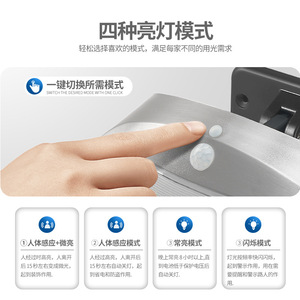 Solar Outdoor Wall <b>Light</b> <b>Led</b> With <b>Motion</b> <b>Sensor</b> Water Resistant For Garden Pathway Lighting - Product Image 5
