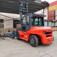 Chariot élévateur contrepoids diesel Heli 7 tonnes, mât à mouvement libre 2/3 étages, capacité 5T 6T 10T, chariot élévateur robuste