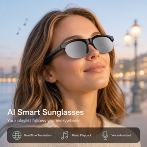 Gafas de Sol Inteligentes con Audio y Música AI, Auriculares Inalámbricos de Oreja Abierta con Micrófono para Llamadas Telefónicas, Deportes al Aire Libre, Fabricación OEM Personalizada - Product Image 1