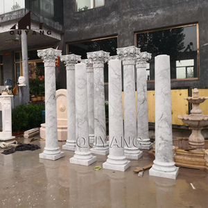 QUYANG Villa di lusso all'aperto grande decorazione della casa colonna di marmo di <span class=keywords><strong>Carrara</strong></span> scultura in pietra pilastro romano in <span class=keywords><strong>vendita</strong></span> - Product Image 6