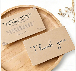 Eco-Friendly Custom Logo Printed Fancy Paper Greeting Card Biodegradable Flower Seed 'Thank You' Hard Cover Perfect <strong>Binding</strong> - Product Image 6