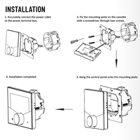 Beca BHT-009-2T Wifi Plancher Intelligent Double Salle D'affichage Programmable Chauffe-Eau Chaudière Thermostat Chauffage