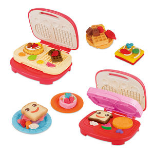 Pâte à modeler éducative 6 couleurs pour cuisine, ensemble de jouets en argile, machine à gaufres de simulation, matériel d'apprentissage créatif DIY - Product Image 1