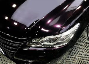 ร้อนและใหม่มันวาวแสงโลหะประกายผีเที่ยงคืนสีแดงห่อไวนิล - Product Image 3
