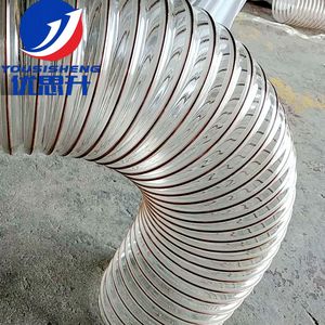 Aislamiento de alambre de 2mm de espesor, acero chapado en cobre, pared transparente, aire, conducto de Pu, manguera espiral de poliuretano <span class=keywords><strong>E</strong></span> - Product Image 1