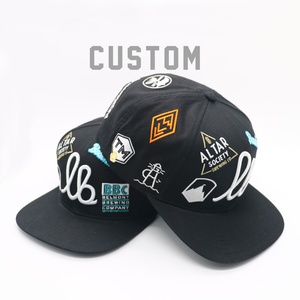 High Quality Custom 5-Panel Adjustable Oxford Fabric Sporty Hip-hop Style <b>Flat</b> Brim 100% Cotton Embroidery Logo Snapback <b>Hat</b> - Product Image 1