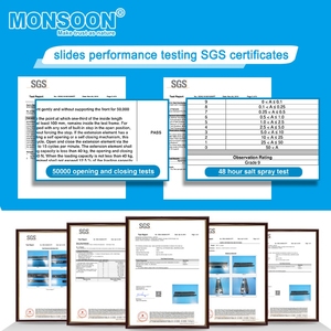 Thanh Trượt Ổ Bi 45Mm Thanh Ray Co Rút Đồ Nội Thất Thanh Ray Mở Rộng Toàn Bộ Ống Lồng Cho Kính Thiên Văn Kênh Ngăn Kéo Dạng Ống Lồng - Product Image 5