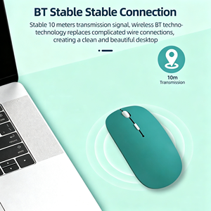 Ratón Óptico Inalámbrico Silencioso, Diseño Mini 3D, Sin Sonido <span class=keywords><strong>de</strong></span> Clic, Compatible con PC, Laptop, iPad y Tablets, para Juegos y Uso en la Oficina - Product Image 2