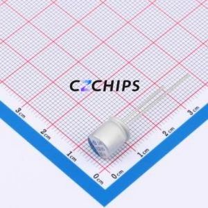 ตัวเก็บประจุแบบแข็ง PBD050M101F090RR1B แบบ Through hole (THT), ขนาด D8xL9 มม. 100uF 20% 50V โพลีเมอร์ - Product Image 1