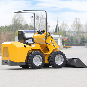 Heavy Duty Free Shipping Chinese Factory Hot <b>Stand</b> on Wheel Small Mini Skid Steer with Attachments Skids Teer Track for Sale - Product Image 2