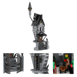 MOC1208 La Casa de Jack con Jack Skellington y Sally, Película de Terror, Sin Figuras, Bloques de Construcción para Armar, Juguetes Educativos para Niños - Product Image 4