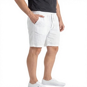 Wholesale Custom Logo Casual Knitted <b>Men's</b> <b>Shorts</b>-High Quality Breathable Polyester/Cotton Elastic Waist Gym Sportswear - Product Image 1