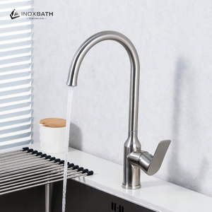 Grifo Mezclador de Cocina de Acero Inoxidable 304 para Proyectos Comerciales con Opciones de Combinación para Baño - Product Image 1